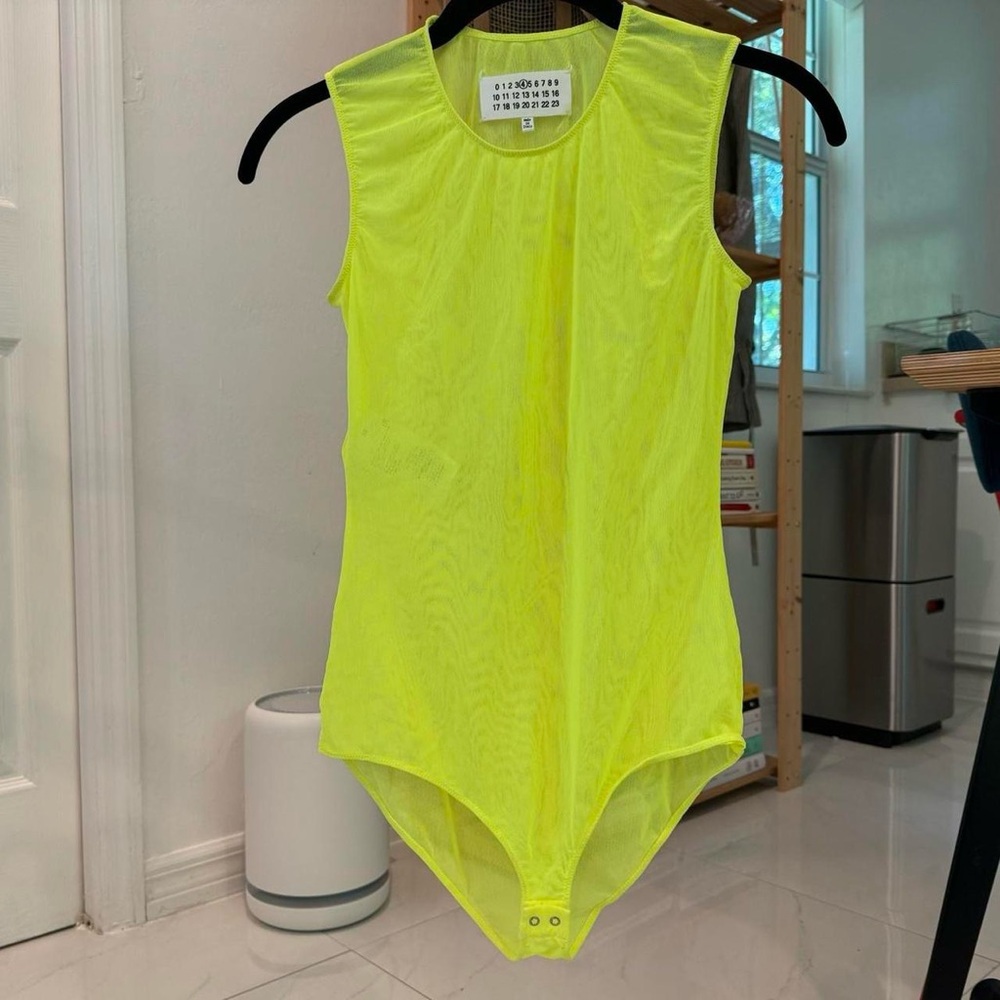 Maison Margiela Sheer Neon Bodysuit